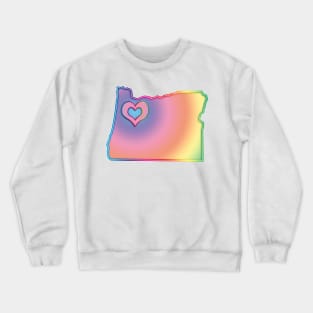 Portland Oregon Pride Crewneck Sweatshirt